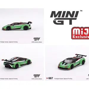 Mini GT Exclusive 1:64 Lamborghini Huracan GT3 EVO2 Presentation Diecast Model Car with Realistic Wheels & Premium Paintwork for Collectors