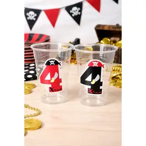 PIRATE PARTY CUPS - Pirate Cups Pirate Birthday Pirate Party Decorations Pirate Birthday Party Pirate Party Supplies Pirate Happy Birthday