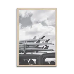 Master & Co. 24"x36" Echo Point Picture Frame Natural Woodgrain