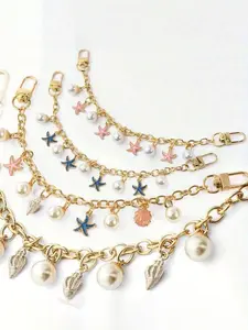 Limited Edition Bag Chain - Ocean Element Series Bag Hanging Chain, Detachable Extension Chain, Hanging Chain And Pendant, Mini Conch, Starfish, Simulated Pearl Surprise Gift For Friends And Girlfriends, Valentine's Day, Mother's Day.