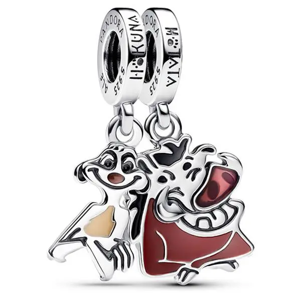 Pandora Disney The Lion King Timon and Pumbaa Splittable Dangle 793357C01