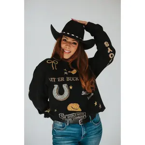 The Lucky Wyoming Cowboys Crewneck