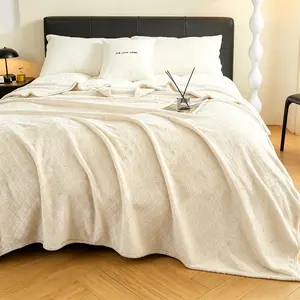 Super Soft Flannel Blanket for Couch Sofa Bed, Diamond Texture Throw Blanket Lightweight Microfiber Fleece for All Seasons, Cozy Warm Decorative Blanket for Living Room Bedroom Gift