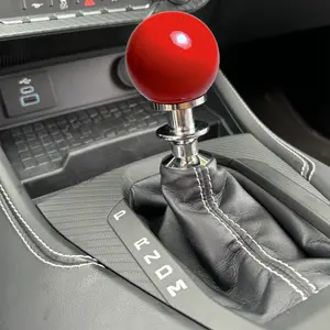 JSD Automatic Shifter Handle for 2015-2025 Mustang; Red  (NOT COMPATIBLE FOR GT350 & GT500)