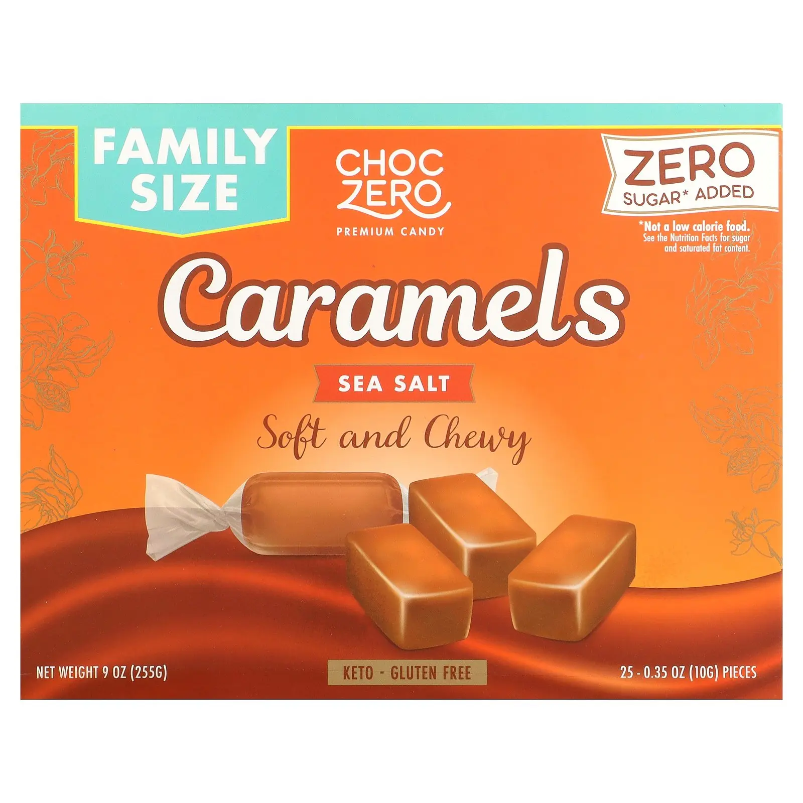 ChocZero Caramels, Sea Salt, 9 oz (255 g)