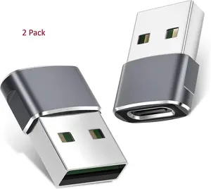 USB to USB C Adapter, Type C Female to USB A Male OTG Car Charger Cable Carplay Digital Converter for iPhone 17 17 Pro 16 15 14 13 12 11, Galaxy, Pixel, Headphone