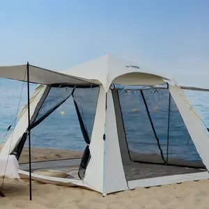 2-4 Person Auto Pop Up Camping Tent Fast Easy Setup Wind Resistant Stable Outdoor Tent All Seasons Universal Portable Sun Rain Proof Shelter Perfect For Hiking Mountaineering Fishing Travel Beach Outdoor Daily Activities