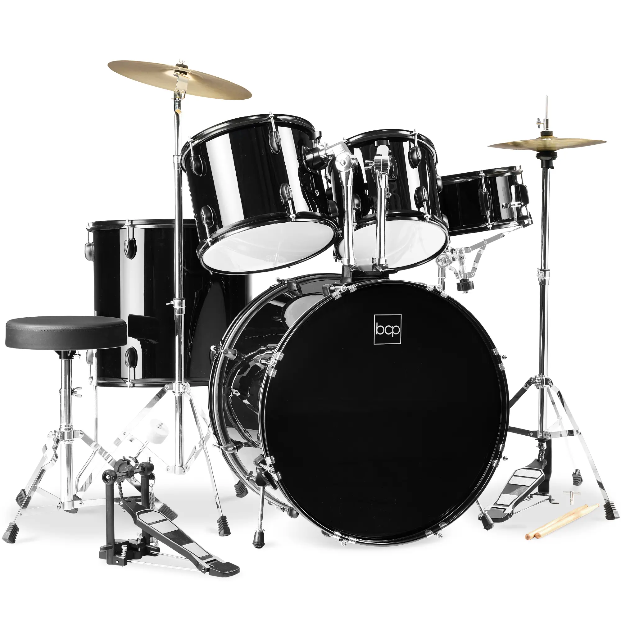 Best Choice Products 5-Piece Beginner Drum Set w/ Snare, Bass, Toms, Cymbal, Hi-Hat, Sticks, Chair, Drum Pedal Best Choice Products 5-Piece Beginner Drum Set w/ Snare, Bass, Toms, Cymbal, Hi-Hat, Sticks, Chair, Drum Pedal