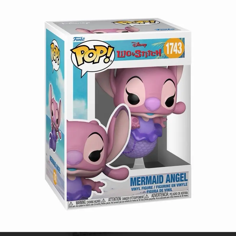 Funko Lilo & Stitch Angel Mermaid Collectible Figure, Unisex Display Toy, Approximately 6 cm Tall Action Figure for Toys & Hobbies Enthusiasts