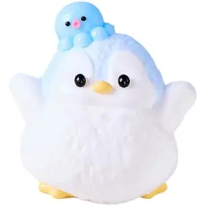 Cute Penguin Taba Squishy Toys for Kids & Adults – Kawaii Stress Relief Fidget Sensory Toys, Soft Silicone Squeeze Gifts for Children, Teens, and Adults