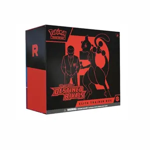 Pokémon Scarlet & Violet - Destined Rivals Elite Trainer Box ETB Includes 9 Booster Packs 1 Promo Card 45 Energy Cards 65 Sleeves 6 Damage Counter Dice 1 Coin Flip Die 2 Condition Markers