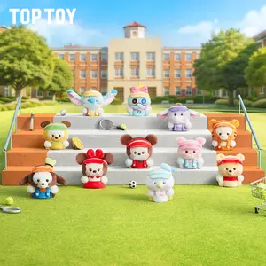TOPTOY Cheerleader Series Plush Finger Puppet Pendant Blind Box with Mickey. Soft plush texture, lovely cartoon design, portable bag charm. Fun collectible toy, perfect daily decor and surprise gift for Disney fans, kids and friends.