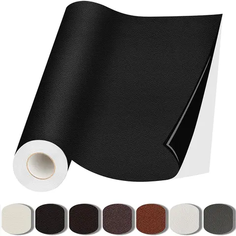 30*150cm Sofa Repair Patch Self Adhesive Leather Repair Patch Tape for Furniture Leather Couch Patch, for Sofas, Furniture, Car Seats, Office Chairs - Black