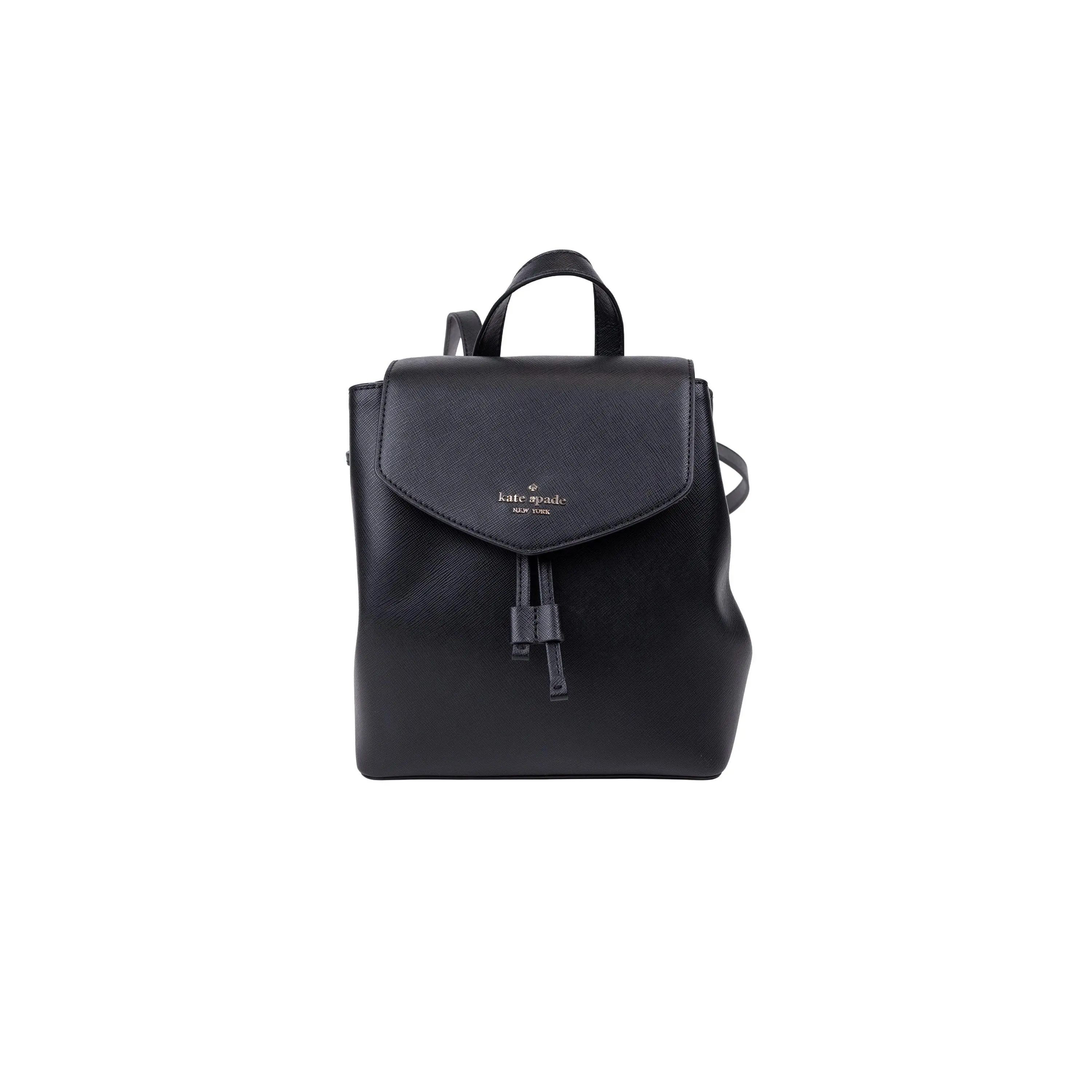 Kate Spade Black Saffiano Leather Small Backpack