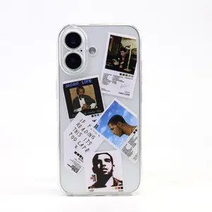 Drake album cover and tracklist transparent phone case, compatible with iPhone 17 16 15 14 13 12 11 Pro Max Plus, shockproof transparent Silicone Shockproof Phone Case
