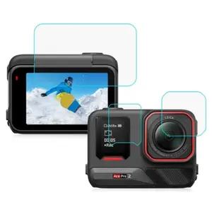 PULUZ Tempered Film Kit for Insta360 Ace Pro 2, Screen Protector & Lens Protective Film, Camera Accessories for Insta360 Ace Pro 2, Smartphone, Protection