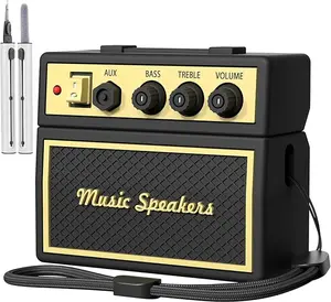 AirPods Pro 2nd Generation Case Cover with Cleaner Kit, Airpod pro case Guitar amp Retro Audio Design Soft Silicone Protective Cover for AirPods Pro 2 Case with Lanyard Earbud Wireless Protection