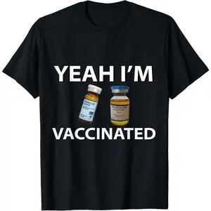 Funny Bodybuilding Vaccinated Trenbolone Tren Lover Gym Jim Tee