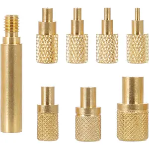 8 count Heat-set Insert Tips Compatible with T18 ST 900M FX888D FX600 WLC100 Soldering Irons. M2, M2.5, M3, M4, M5, M6, M8 Threaded Inserts Tool for Connecting  Printed  and Plastic