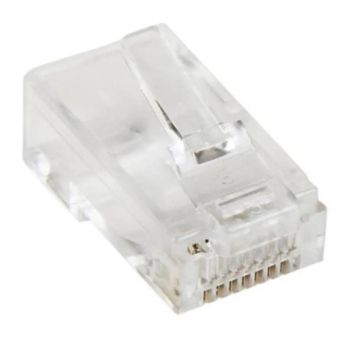StarTech Cat5e RJ45 Stranded Modular Plug Connector - Plastic Shell, Stranded Wire Network Connect Accessory, 50 Pack