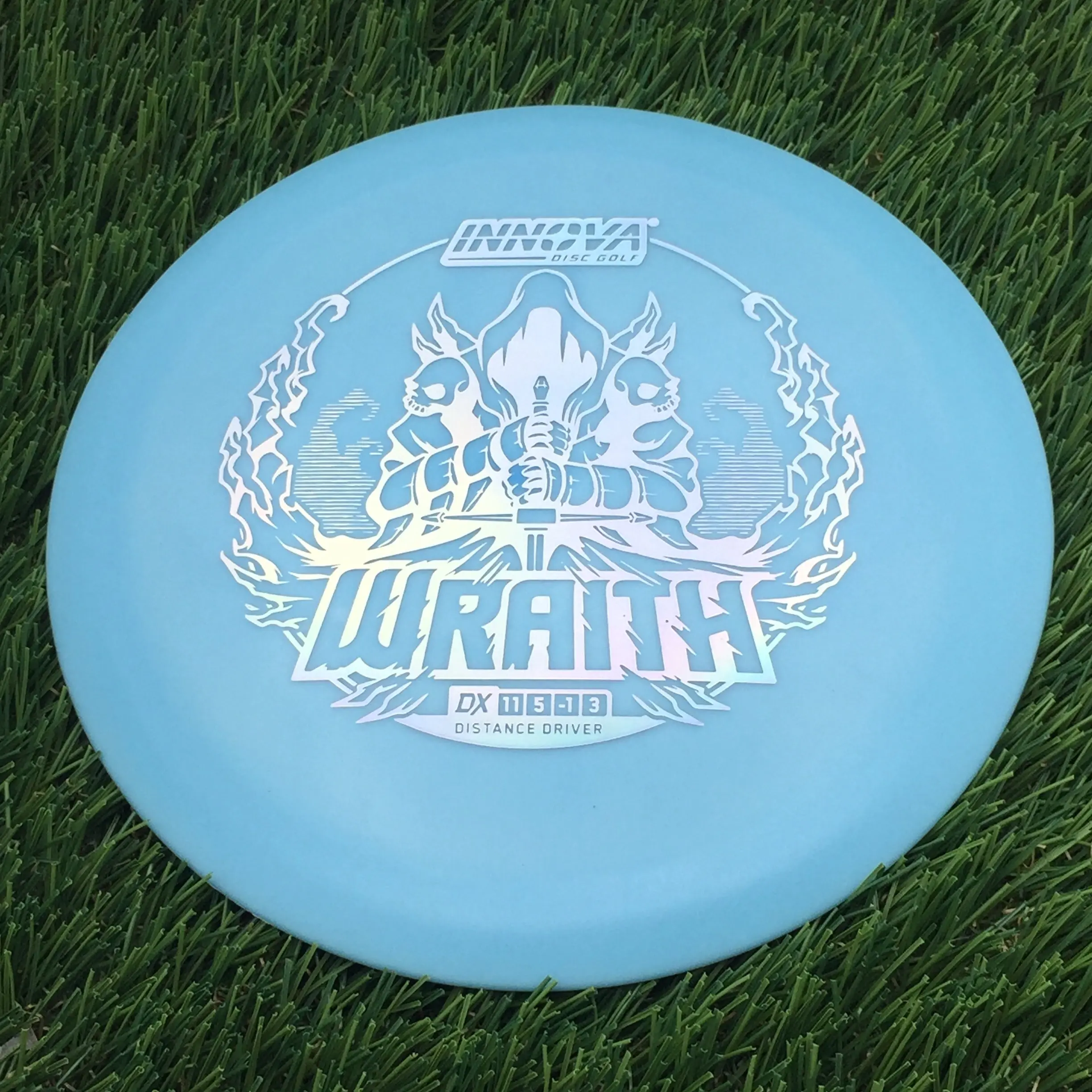 Innova DX Wraith with Burst Logo Stock Stamp - 166.9g - Ethereal Blue ...
