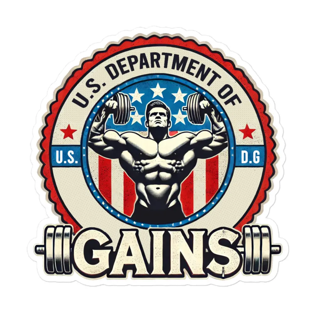 U.S. Department of Gains - Sticker