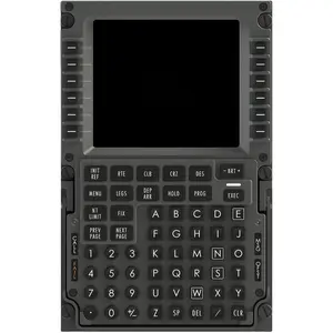 Cockpit Simulator 737X CDU Flight Simulator Control Display Unit – 1:1 CNC Aluminum Hardware, Real Silicone Keys, Full-Color Display, USB-C Plug-and-Play