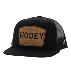 Hooey Men's Trip 6-Panel Black Snapback Hat 2508T-BK