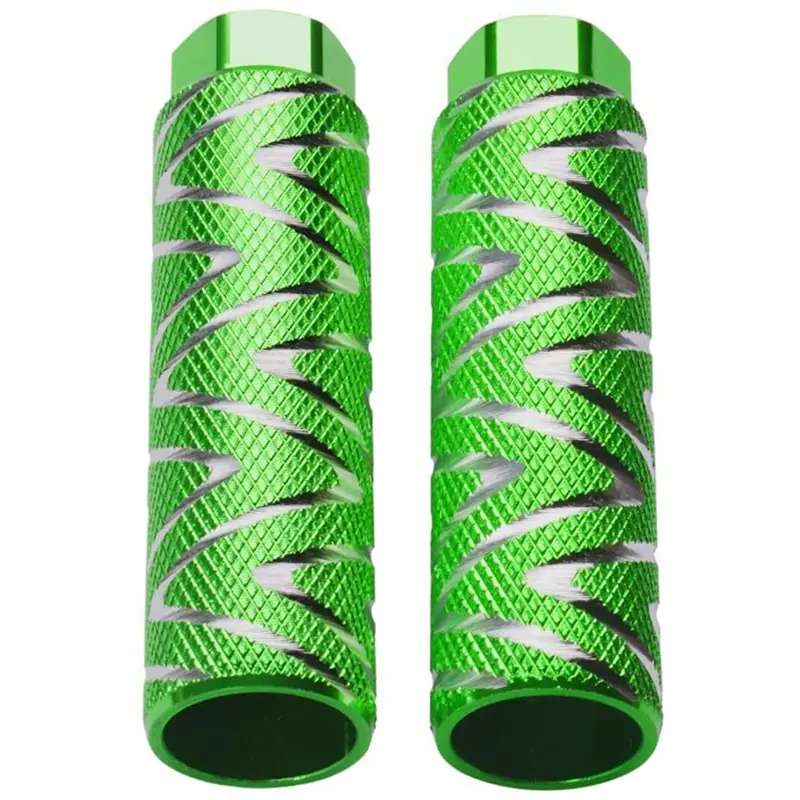 Heavy-Duty Cold Extrusion Cylindrical Aluminum Alloy Bicycle Pegs (2-Pcs) - 3/8 Axle x 26t Universal Fit, for BMX & Mountain Bikes, Bicycle Pedal & Back Seat Accessories