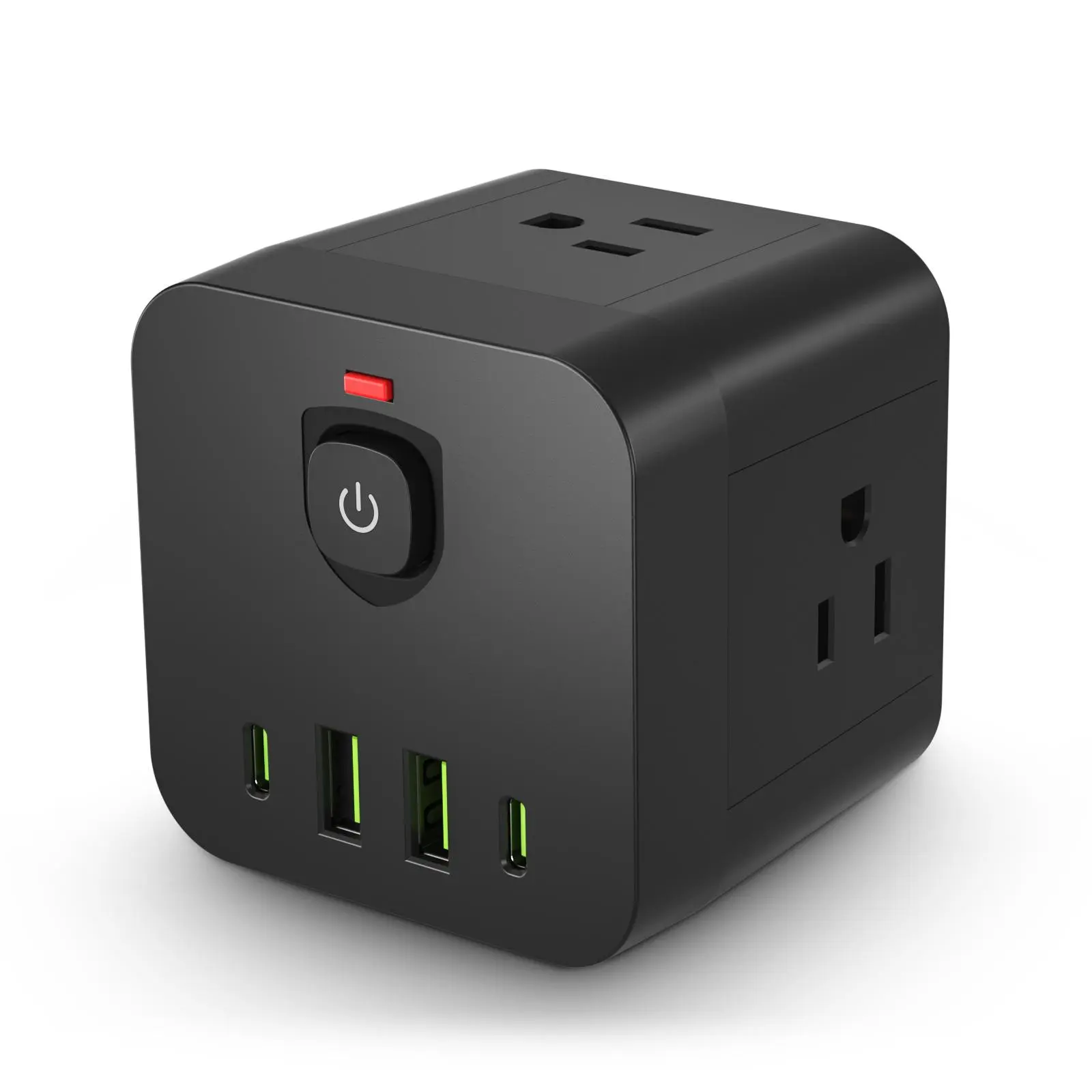 8-in-1 Multifunctional Mini Portable Cube with Surge Protector & 4 ...