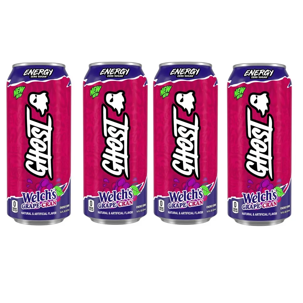 Ghost Energy Welch Grape-Cranberry 4 Pack - 16 Oz Cans