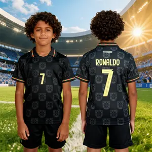 2026 7# Cristiano Ronaldo Kids' Short-Sleeve and Shorts Soccer Kit Set Soccer Jersey