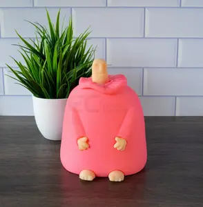 Middle Finger Statue Mr Nice Guy - Pink, 3D Printing, Prank Gifts, Funny Middle Finger Figurine, Rude Gift with Surprise