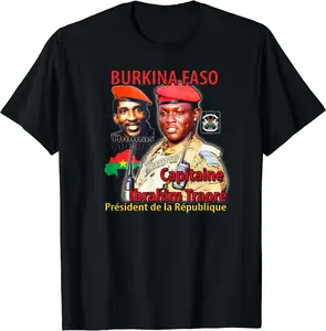 Burkina Faso - Thomas Sankara - Ibrahim Traore T-Shirt | Unisex Cotton Tee, Short Sleeve, Crewneck