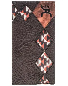 Hooey Men's Men'S Tahonta Patchwork Rodeo Wallet - Rw014-Brtn