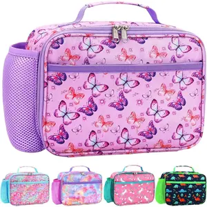 Kids Insulated Lunch Bag - Washable Reusable Leak-proof Lunch Box for Toddler Boys Girls, Ideal for School and Daycare