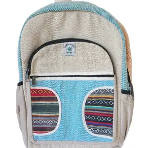 Handmade Boho Patchwork Backpack with Colorful Fabric Straps and Unique Design Elements