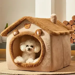 PetNook: Foldable Cozy Cove - Snug Retreat for Small to Medium Pets!