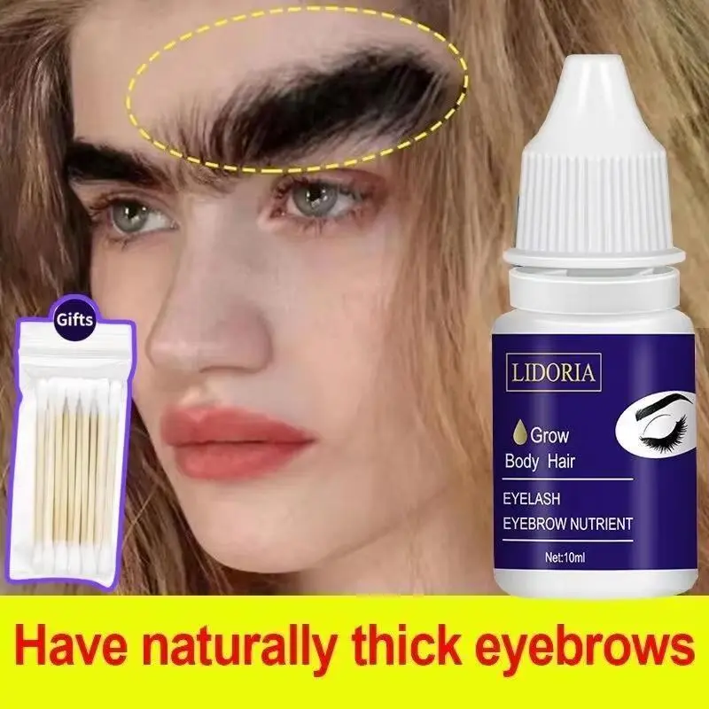 Plant Essence Eyebrow Growth Serum, 10ml Eye Treatment for All Skin Types to Thicken, Lengthen and Boost Fuller Brows, Plant Essences