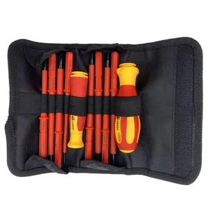 Multifunctional 11 in 1 Screwdriver Set with Storage Pouch, Insulation Screwdriver Set, Professional Electrician Screwdriver Set, Household Repair Tool Kit for Home Use