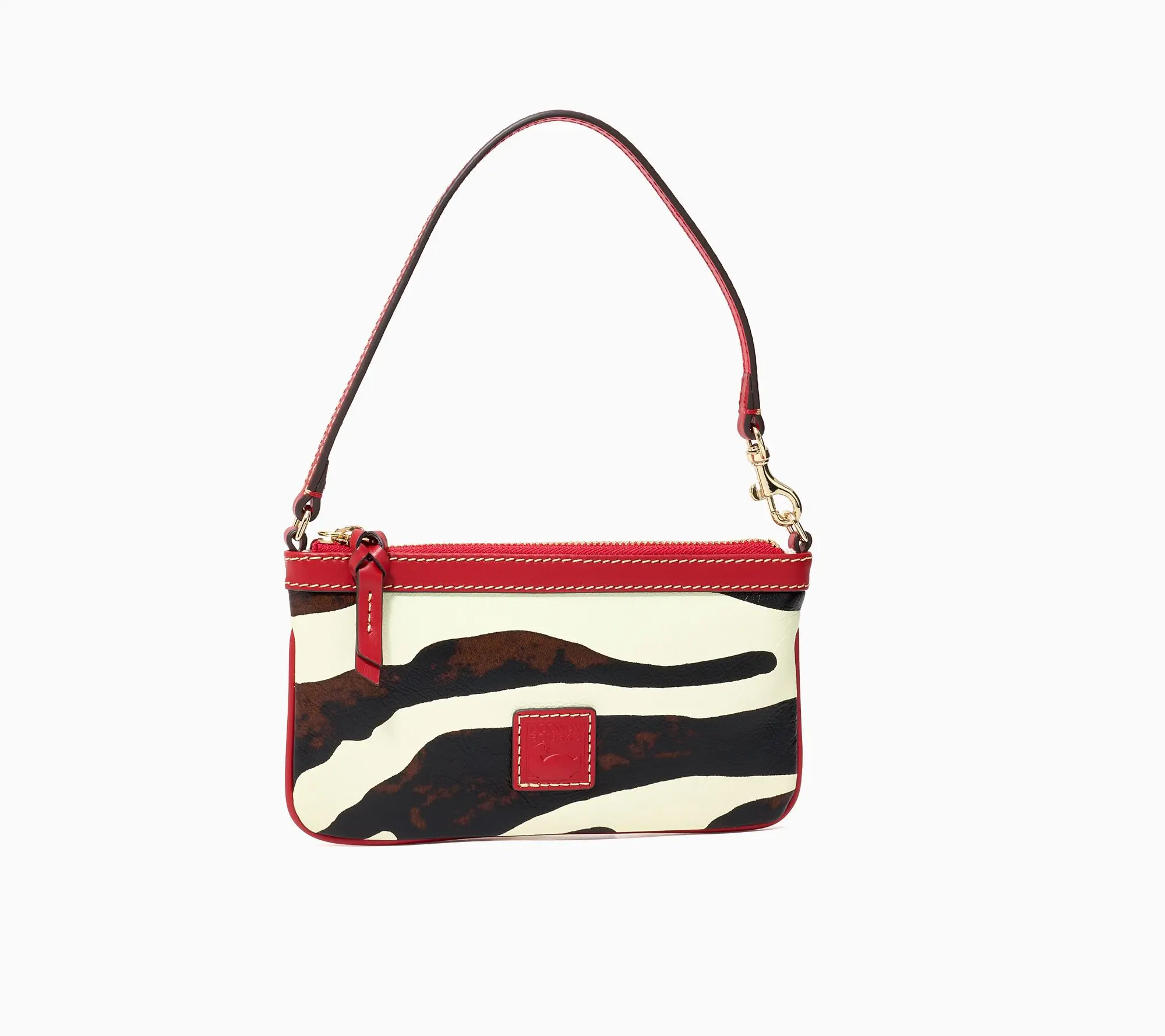 Dooney & Bourke Leather Zebra Large Slim Wristlet