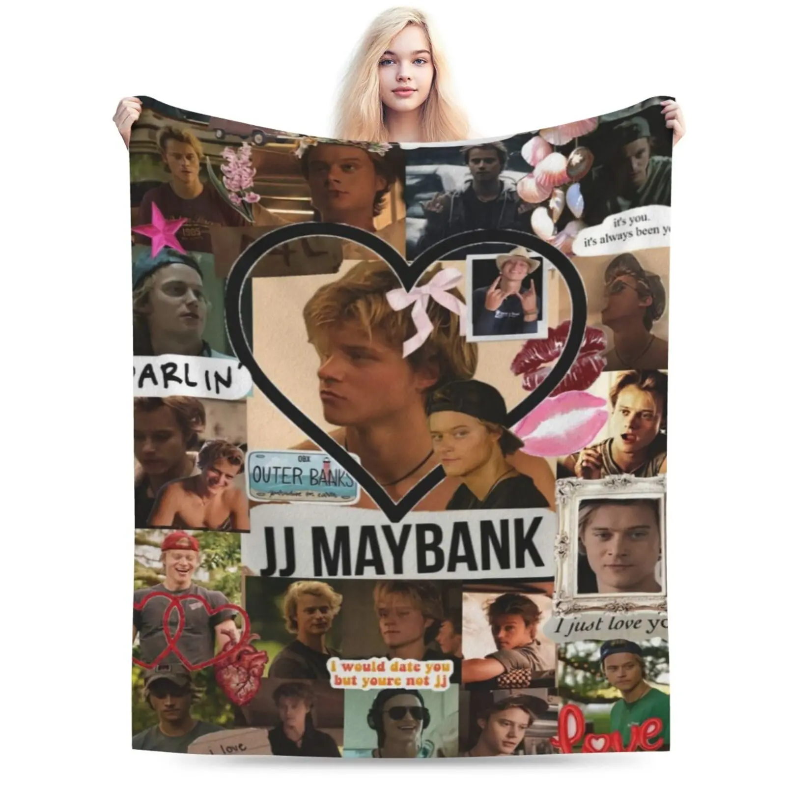 Musical blanket jj maybank blanket Ultra-Soft Micro Travel Fleece Plush Blankets for Home Bed Couch Livingroom,50x40in（125 * 100cm）