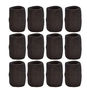 Pack of 12 Unique Sports Wristbands/Sweatbands for Men and Women