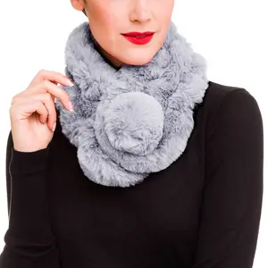Fur Collar Scarf for Women Faux Fur Scarves Neck Shrug