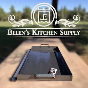 Comal Plancha gruesa 32”x17”in. Carbón steel MADE IN USA para estufas de dos quemadores
