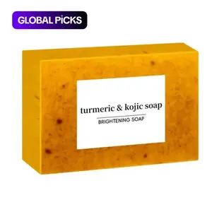 Turmeric, Kojic Acid, Hyaluronic & Glycerin Cleansing Soaps, Turmeric Face Soap, 3 Counts/set Natural Extract Soaps, Daily Body Cleansing Skin-Care Products, Cleanser, Comfort #GLOBAL PICKS