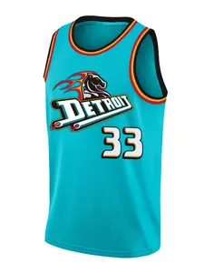 Men's Basketball Jerseys 33 green Vintage Embroidered Casual Training Tee, V-Neck Short Sleeve, Loose-Fitting, All Seasons, Letter Pattern