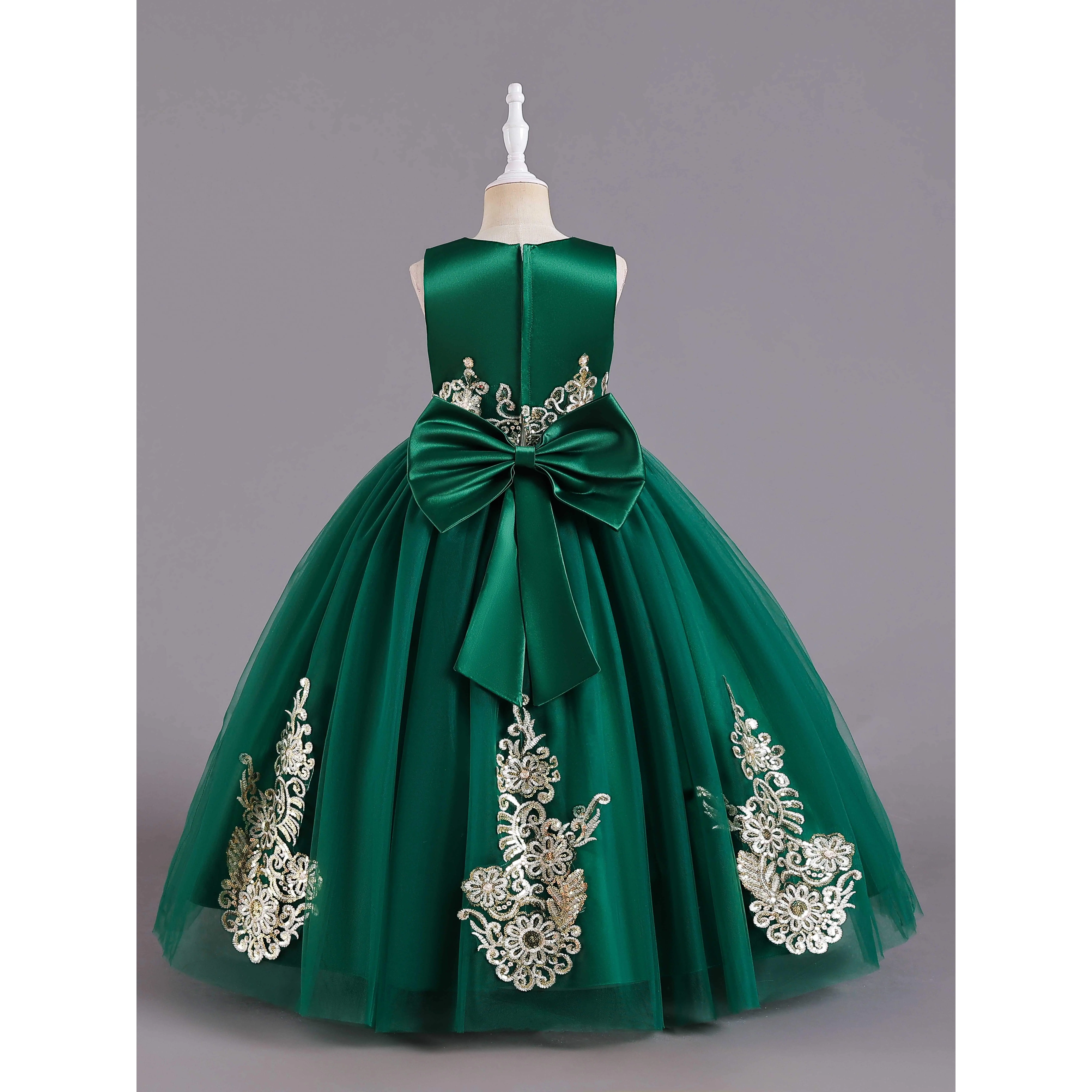 [Princess Dress] Princess Dress |   Girl's Dress Sequin Skirt Gown Party Lace Long Flower Girl