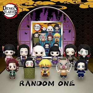 Demon Slayer Officially Licensed Blind Box 3D Figurine, Bag Clip Charms, Anime Figure Keychain, Collector Keking Backpack Decor
