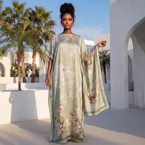 Women’s elegant printed scarf set—loose, soft, perfect for beach outings and ideal for both vacation and everyday wear; a trendy, all-season shawl/poncho that can be worn year-round. print floral